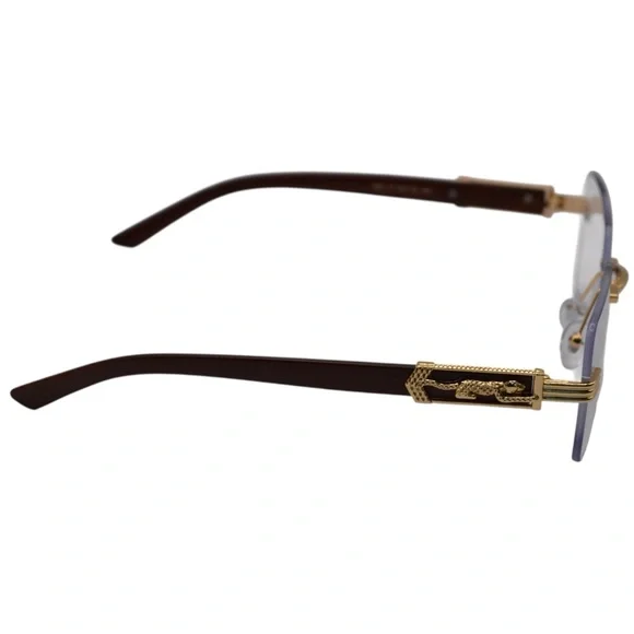 Cartier Oversized Glasses | Gold & Burgundy | Used – Like New | Transitions + BB - Picture 8 of 13